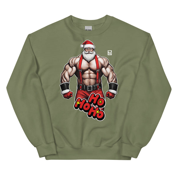 Christmas Muscle Santa Bear Sweatshirt