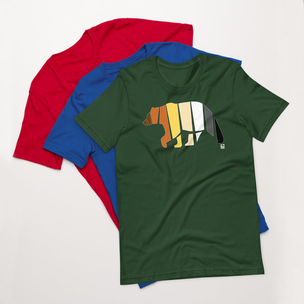 Gay Pride Bear Flag Colour t-shirt