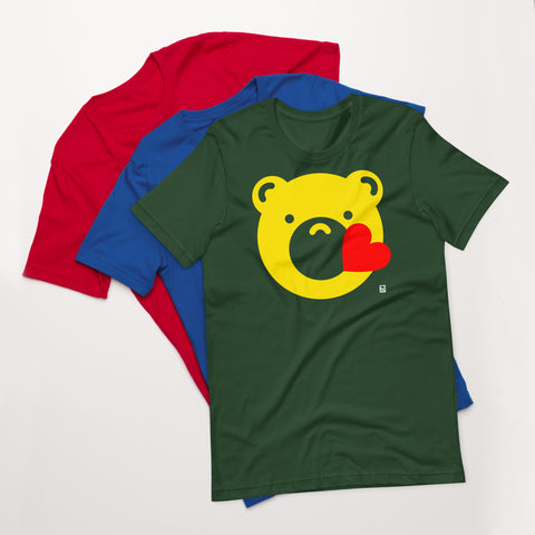 Gay Bear Pride Bermoji Kiss t-shirt