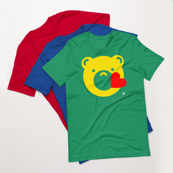 Gay Bear Pride Bermoji Kiss t-shirt