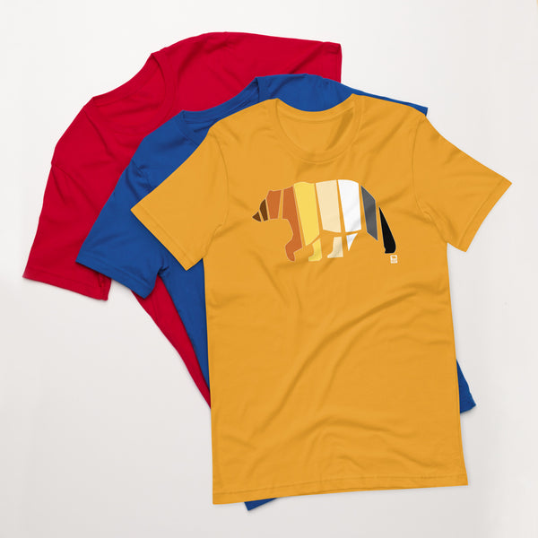 Gay Pride Bear Flag Colour t-shirt