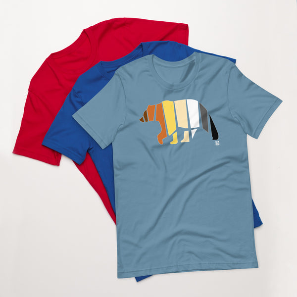 Gay Pride Bear Flag Colour t-shirt