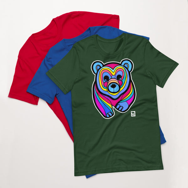 Gay Bear Pride Psychedelic Bear t-shirt