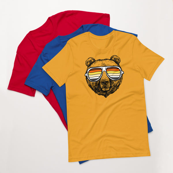 Bear Pride T-shirt Bear with glasses